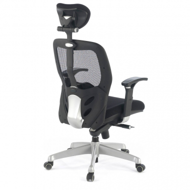 cadeira home office preto com apoio de cabeca malha mesh bracos regulaveis 3d apoio lombar apoio de cabeca 7