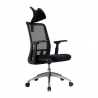 Cadeira de escritório ergonómica Shifter com apoio de cabeça, rede