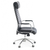 Cadeira executiva design Tower, apoio de cabeça, pele sintética