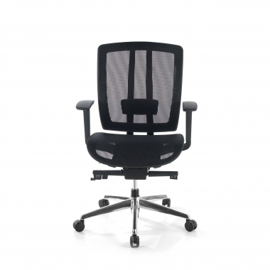 cadeira home office preto sem apoio de cabeca red malha mesh bracos regulaveis 4d apoio lombar 5
