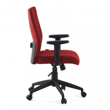 cadeira giratoria vermelho kobe tecido bracos fixos apoio lombar 6