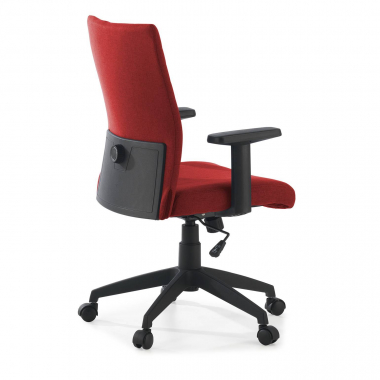 cadeira giratoria vermelho kobe tecido bracos fixos apoio lombar 7