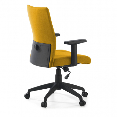 cadeira giratoria amarelo kobe tecido bracos fixos apoio lombar 7