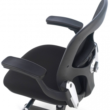 cadeira ergonomica preto cadeira de escritorio malha mesh bracos moveis apoio lombar 5
