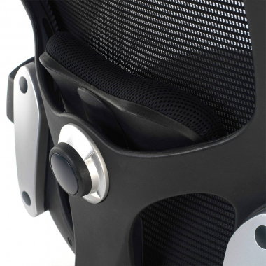 cadeira ergonomica preto cadeira de escritorio malha mesh bracos moveis apoio lombar 6