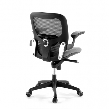 cadeira ergonomica cinza cadeira de escritorio malha mesh bracos moveis apoio lombar 7