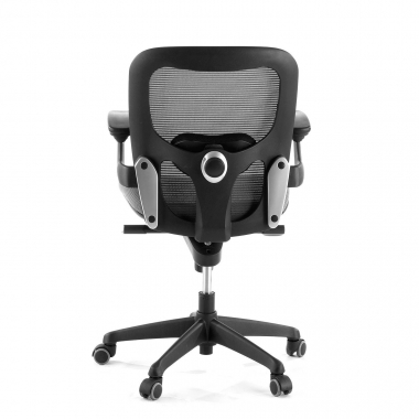 cadeira ergonomica cinza cadeira de escritorio malha mesh bracos moveis apoio lombar 8