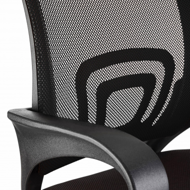 cadeira de secretaria para criancas preto canton malha mesh bracos fixos 5