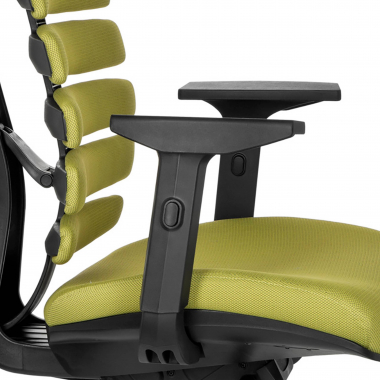 cadeira ergonomica verde soul tecido bracos regulaveis 1d apoio lombar 9