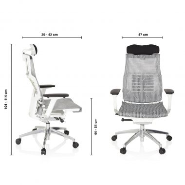 oferta cadeira de escritorio branco vermelho estrutura branca malha mesh bracos regulaveis 4d apoio lombar apoio de cabeca 11
