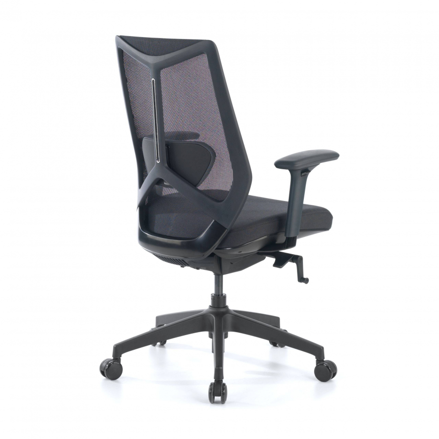 Cadeira Home Office Winner, mecanismo oscilante, alumínio, rede