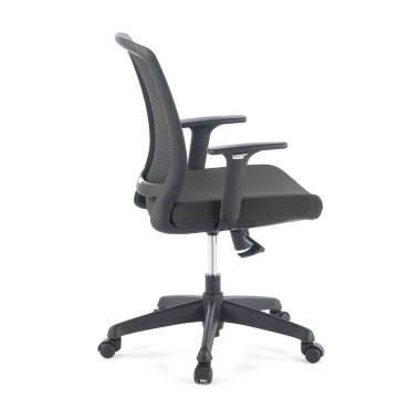 cadeira giratoria preto cadeira estrutura negra malha mesh bracos regulaveis 1d 6