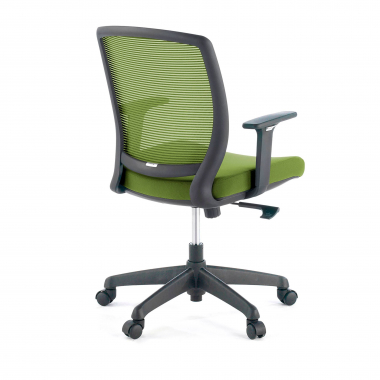 cadeira giratoria verde cadeira estrutura negra malha mesh bracos regulaveis 1d 4