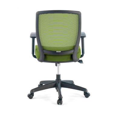 cadeira giratoria verde cadeira estrutura negra malha mesh bracos regulaveis 1d 6