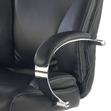 poltrona de escritorio preto gouda pele sintetica bracos estofados 5