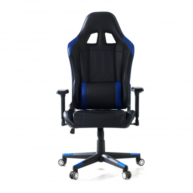 cadeira gaming azul cadeira gaming pele sintetica bracos regulaveis 3d 3