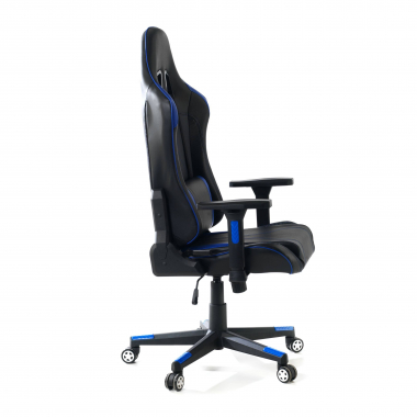 cadeira gaming azul cadeira gaming pele sintetica bracos regulaveis 3d 6