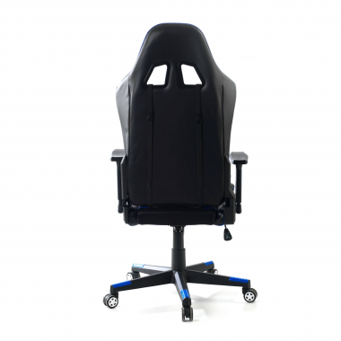 cadeira gaming azul cadeira gaming pele sintetica bracos regulaveis 3d 8
