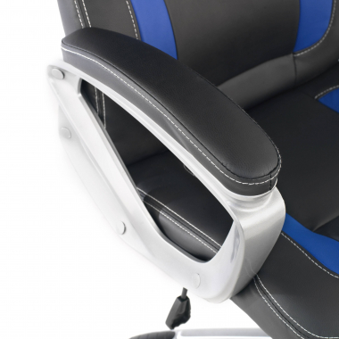 cadeira gaming azul dakar pele sintetica bracos fixos 5