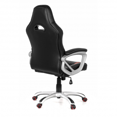 cadeira gaming vermelho dakar pele sintetica bracos fixos 6