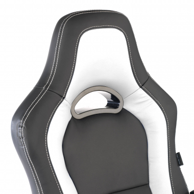 cadeira gaming branco dakar pele sintetica bracos fixos 5