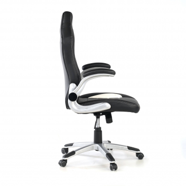 cadeira gaming cinza lotus pele sintetica bracos rebativeis 6