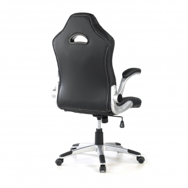 cadeira gaming cinza lotus pele sintetica bracos rebativeis 7