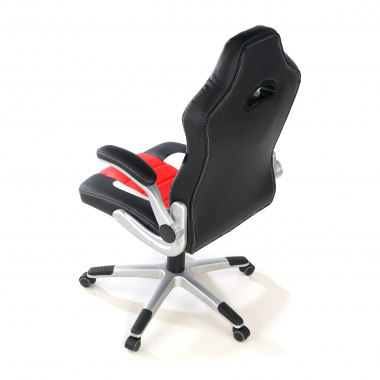 cadeira gaming vermelho lotus pele sintetica bracos rebativeis 7