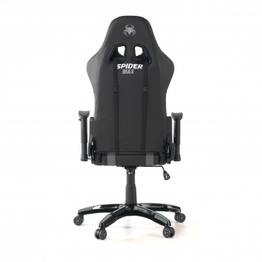 cadeira gaming cinza spider pele sintetica bracos moveis almofada lombar e cervical apoio de cabeca 7