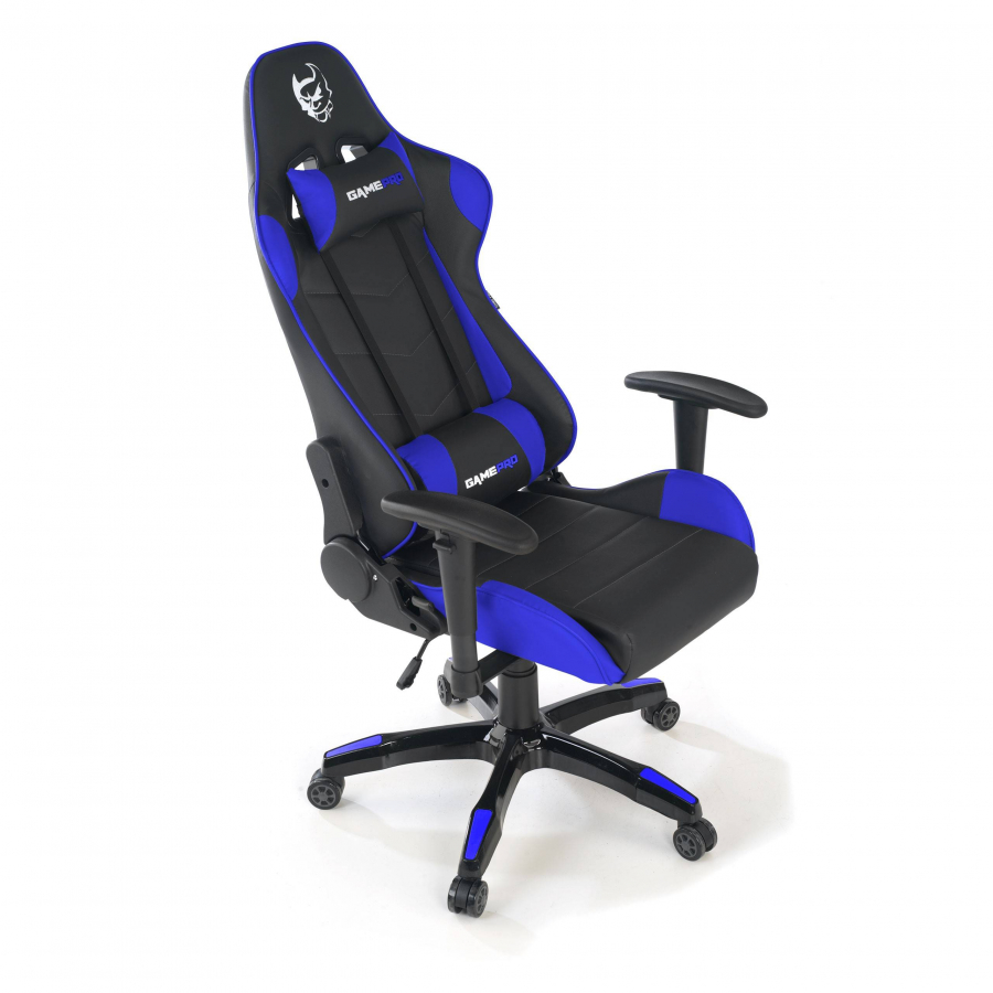 Cadeira Gaming GamePro, apoio lombar, braços 1D
