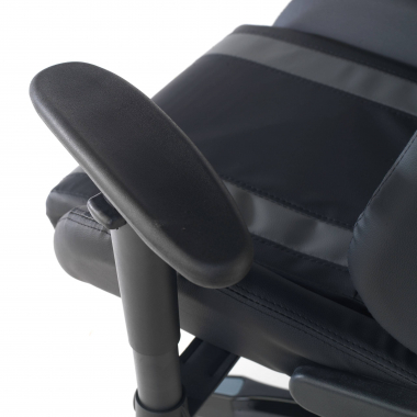 cadeira gaming cinza spider pele sintetica bracos moveis almofada lombar e cervical apoio de cabeca 6