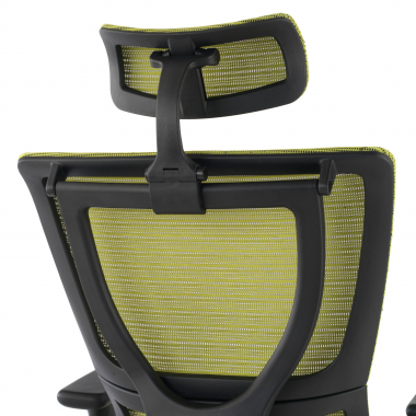 cadeira ergonomica verde energy malha mesh bracos regulaveis 1d apoio lombar duplo 6