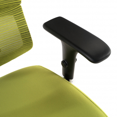 cadeira ergonomica verde energy malha mesh bracos regulaveis 1d apoio lombar duplo 5