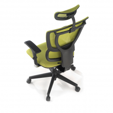 cadeira ergonomica verde energy malha mesh bracos regulaveis 1d apoio lombar duplo 9