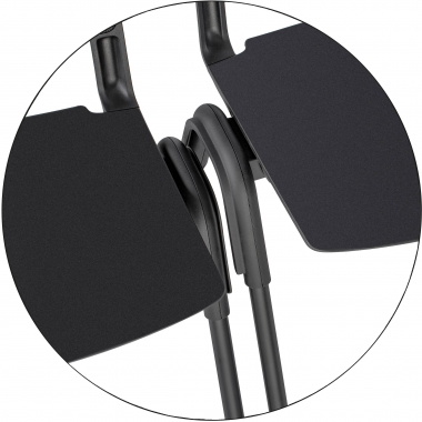 cadeira sala de espera preto shield malha mesh sem bracos 13