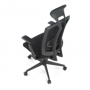 cadeira ergonomica preto ridley malha mesh bracos regulaveis 3d apoio lombar apoio de cabeca 8