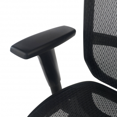 cadeira home office preto dover malha mesh bracos regulaveis 1d apoio de cabeca 5