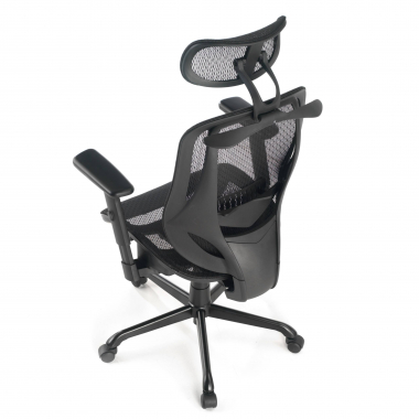 cadeira ergonomica preto locktech malha mesh bracos regulaveis 1d apoio lombar apoio de cabeca 10