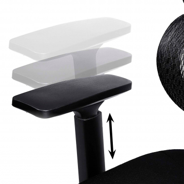 cadeira ergonomica preto estrutura negra malha mesh bracos regulaveis 3d apoio lombar duplo apoio de cabeca 9
