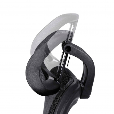 cadeira ergonomica preto estrutura negra malha mesh bracos regulaveis 3d apoio lombar duplo apoio de cabeca 10