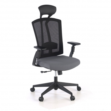 cadeira ergonomica cinza ridley malha mesh bracos regulaveis 3d apoio lombar apoio de cabeca 1