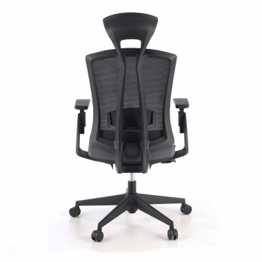 cadeira ergonomica cinza ridley malha mesh bracos regulaveis 3d apoio lombar apoio de cabeca 7