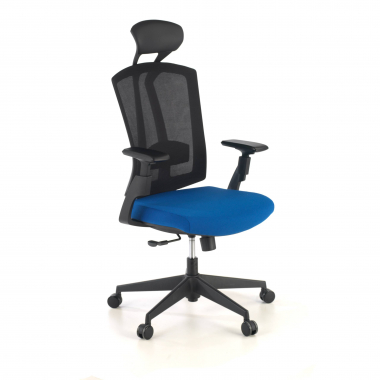 cadeira ergonomica azul ridley malha mesh bracos regulaveis 3d apoio lombar apoio de cabeca 1