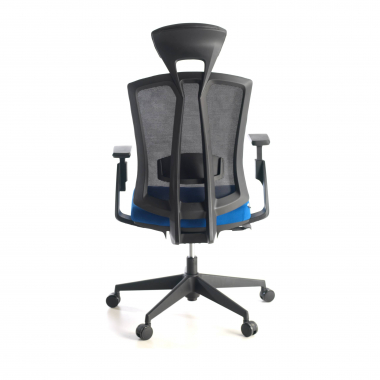 cadeira ergonomica azul ridley malha mesh bracos regulaveis 3d apoio lombar apoio de cabeca 7