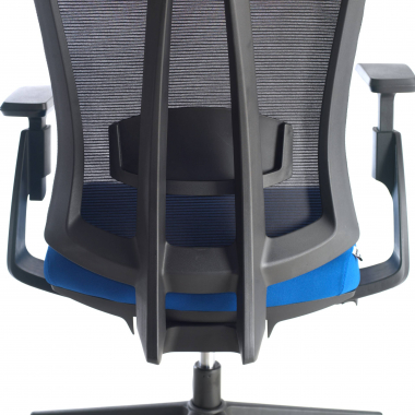 cadeira ergonomica azul ridley malha mesh bracos regulaveis 3d apoio lombar apoio de cabeca 6