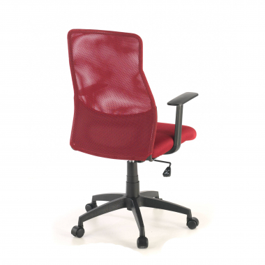 cadeira de escritorio vermelho miami malha mesh bracos fixos 8