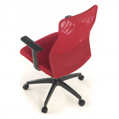 cadeira de escritorio vermelho miami malha mesh bracos fixos 7