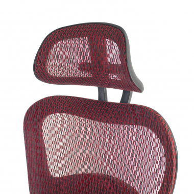 cadeira ergonomica vermelho estrutura negra malha mesh bracos regulaveis 3d apoio lombar duplo apoio de cabeca 9