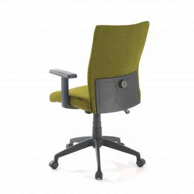 cadeira giratoria verde kobe tecido bracos fixos apoio lombar 8