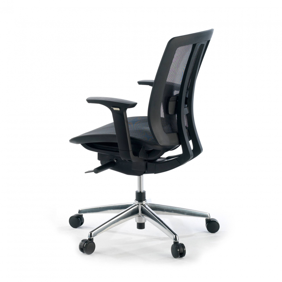 Cadeira Home Office Hiro, oscilante, braços 4D, rede